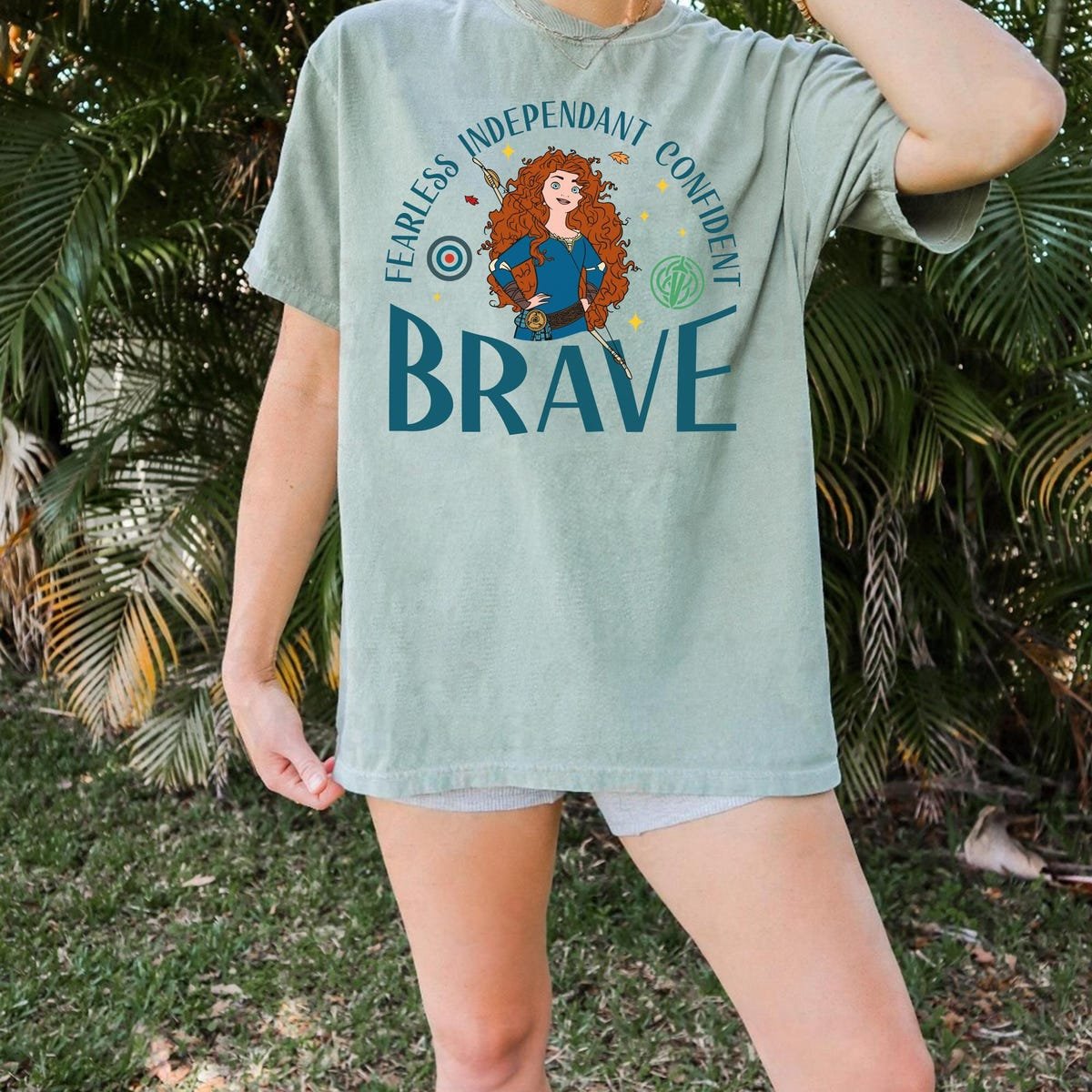 Disney Brave Merida Shirt Fearless Confident Princess Tee