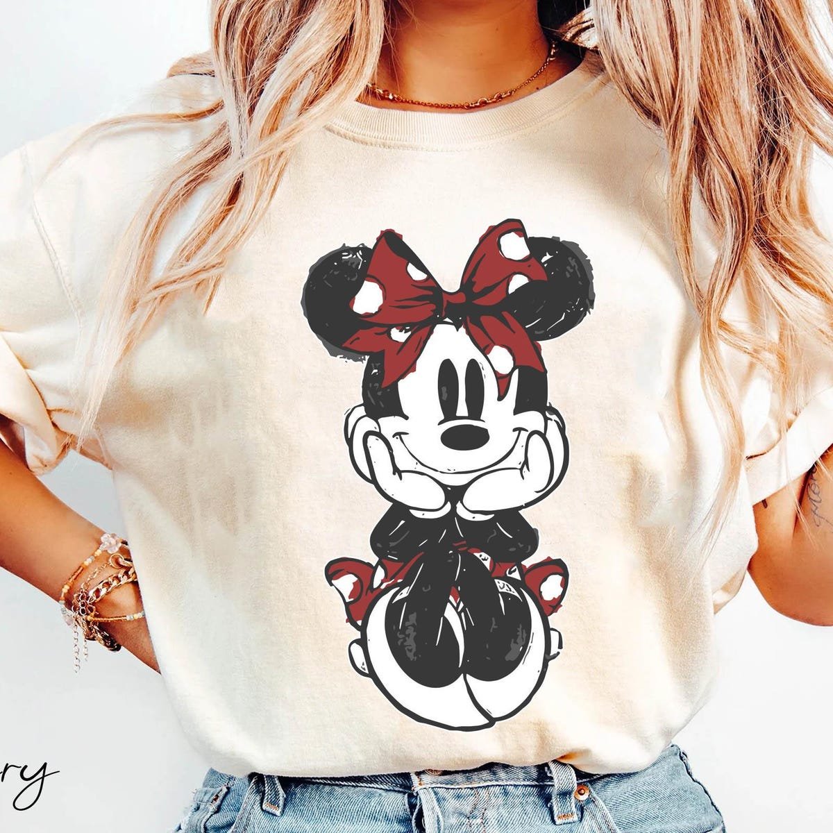 Disney Christmas Shirt Minnie Mouse Holiday Tee Disneyland 2024