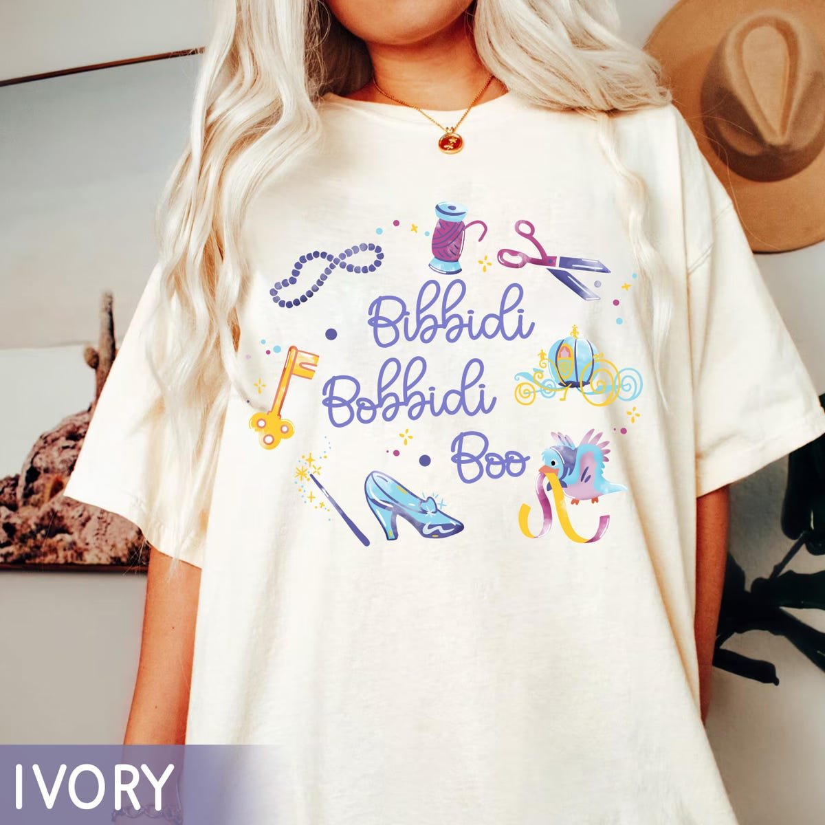 Disney Cinderella Bibbidi Bobbidi Boo Shirt Watercolor Tee for Girls 2025