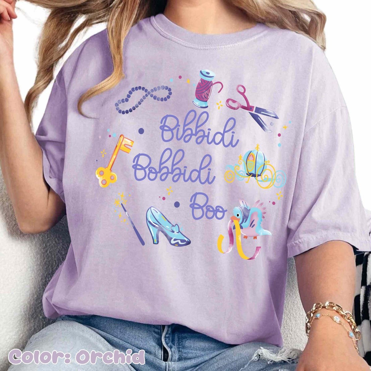 Disney Cinderella Bibbidi Bobbidi Boo Shirt Watercolor Tee for Girls 2025