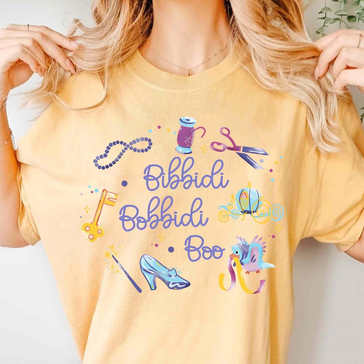 Disney Cinderella Bibbidi Bobbidi Boo Shirt Watercolor Tee for Girls 2025