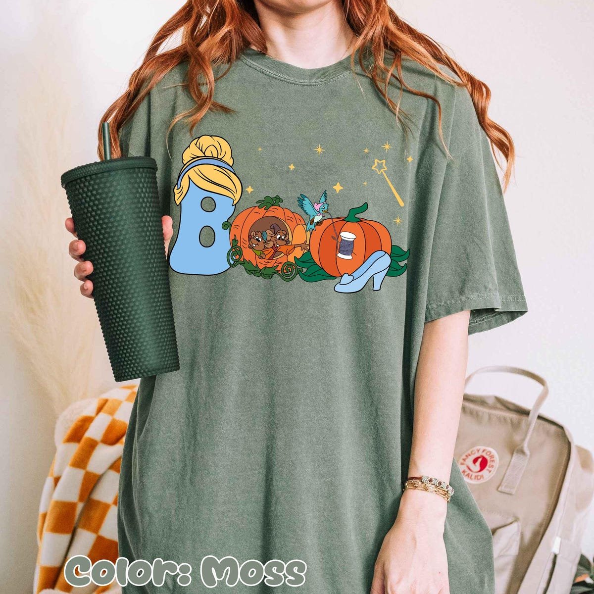 Disney Cinderella Halloween Shirt Jaq Gus Pumpkin Tee Spooky Season 2025