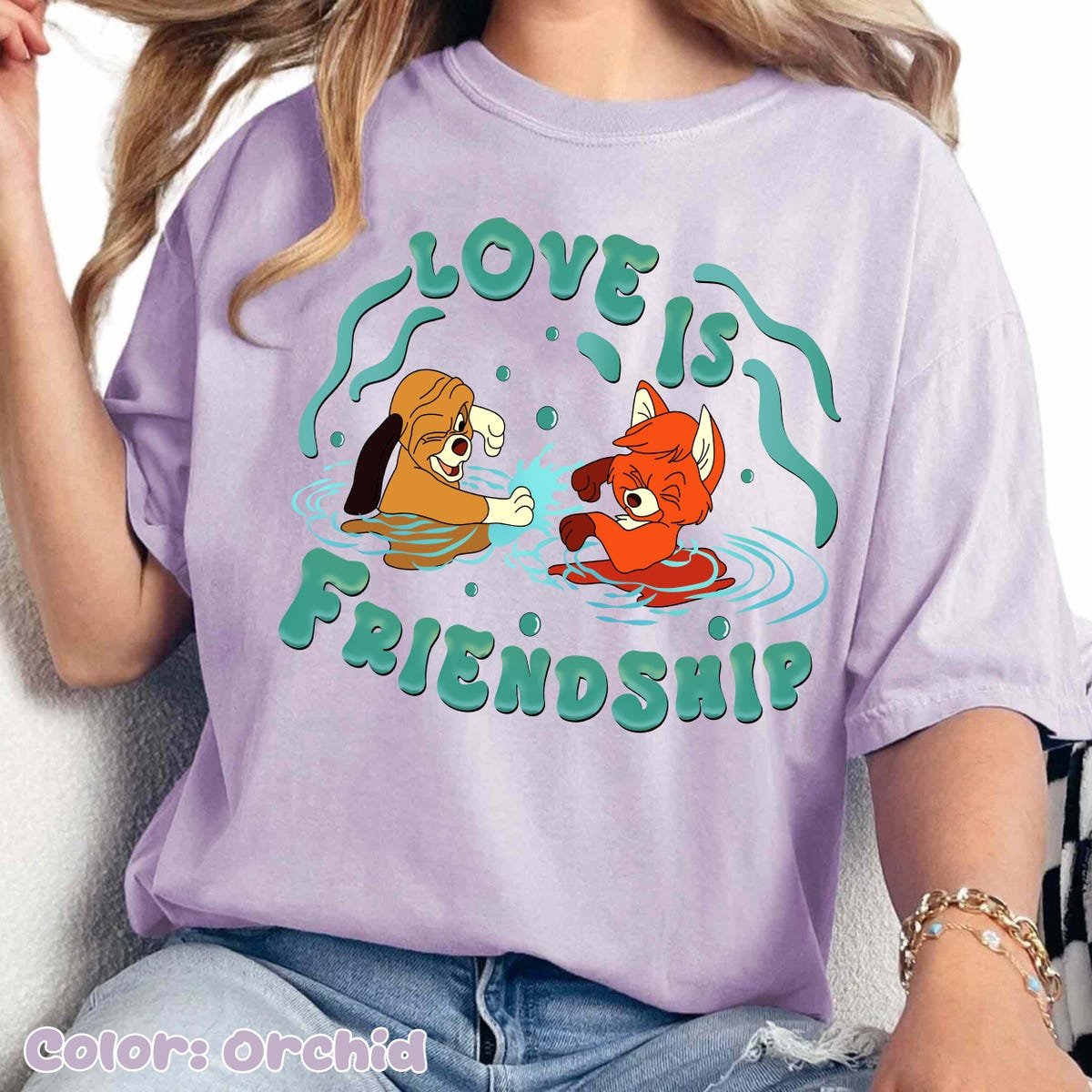 Disney Fox And Hound Shirt Tod Copper Friendship Tee 2025