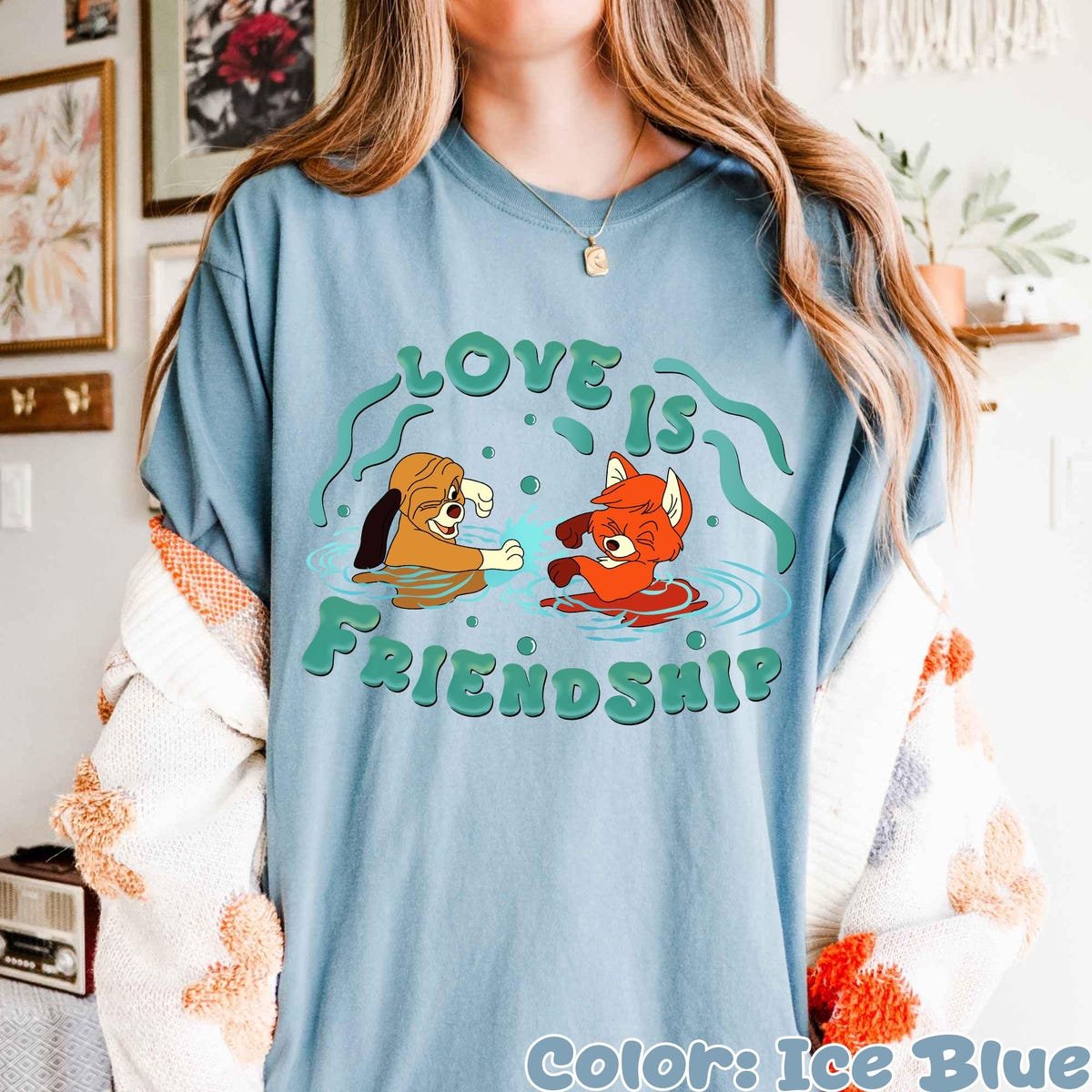 Disney Fox And Hound Shirt Tod Copper Friendship Tee 2025