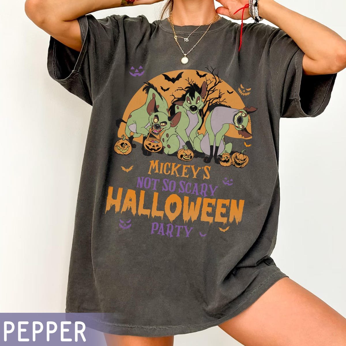 Disney Halloween Hyenas T-Shirt Lion King Villains Pumpkin Tee