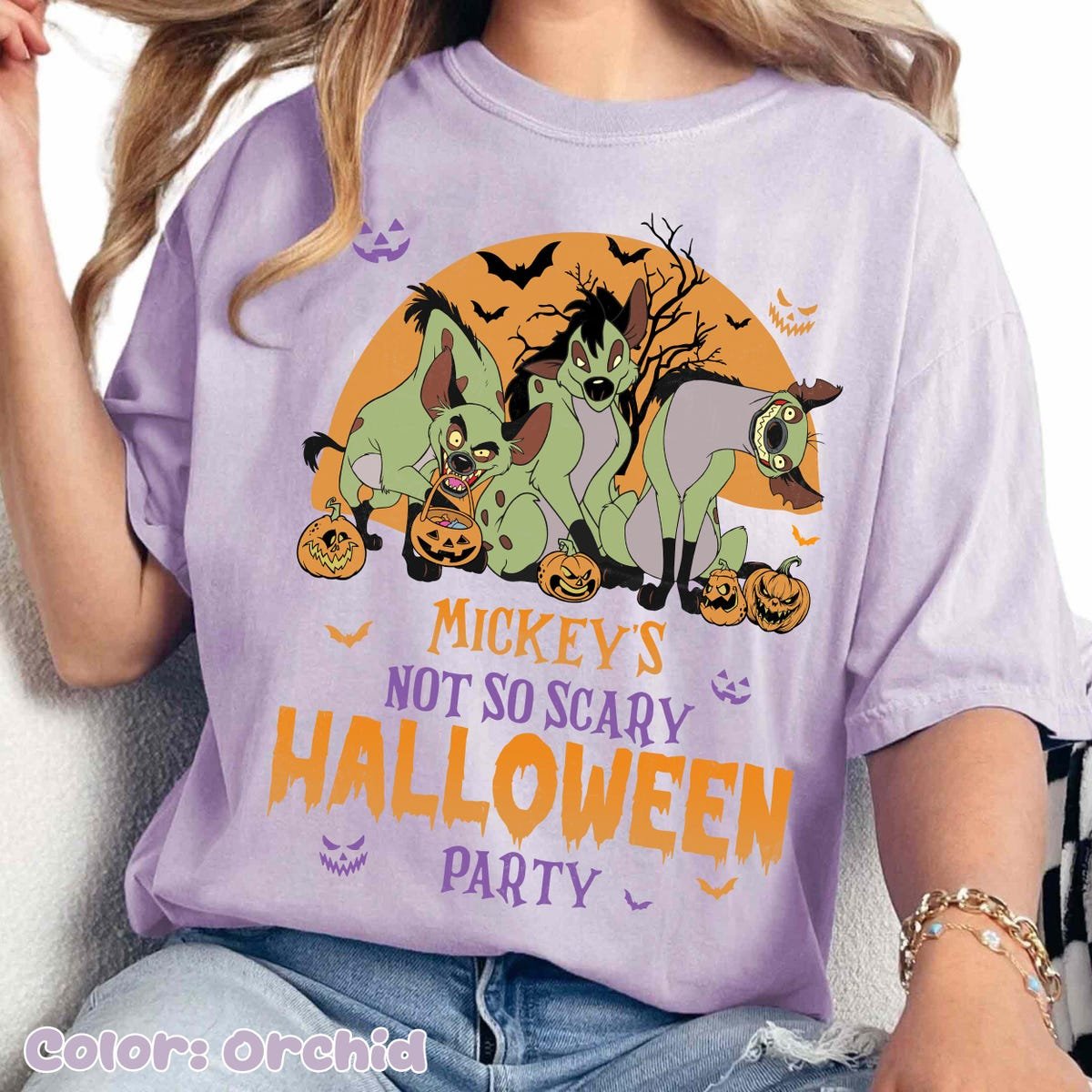 Disney Halloween Hyenas T-Shirt Lion King Villains Pumpkin Tee