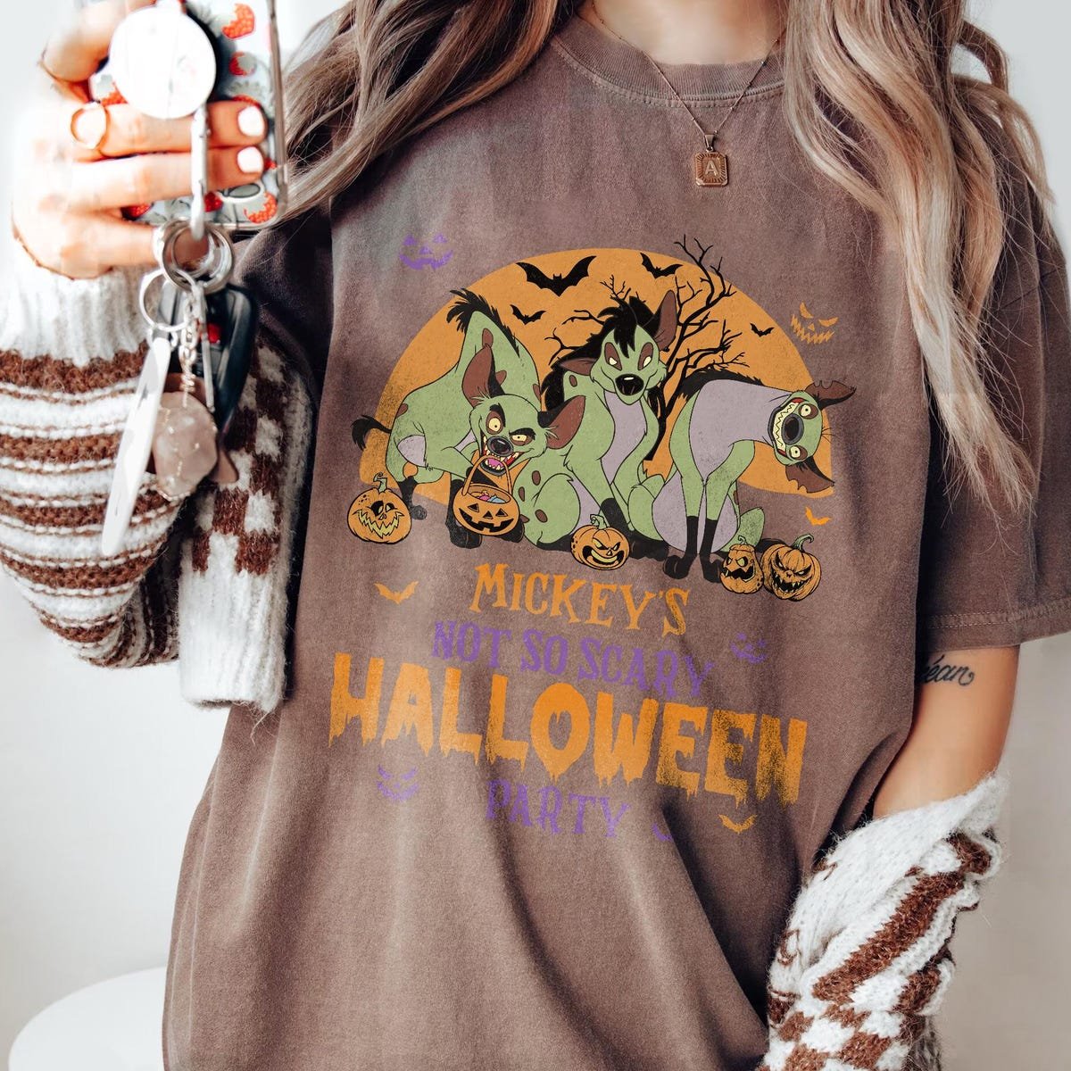 Disney Halloween Hyenas T-Shirt Lion King Villains Pumpkin Tee