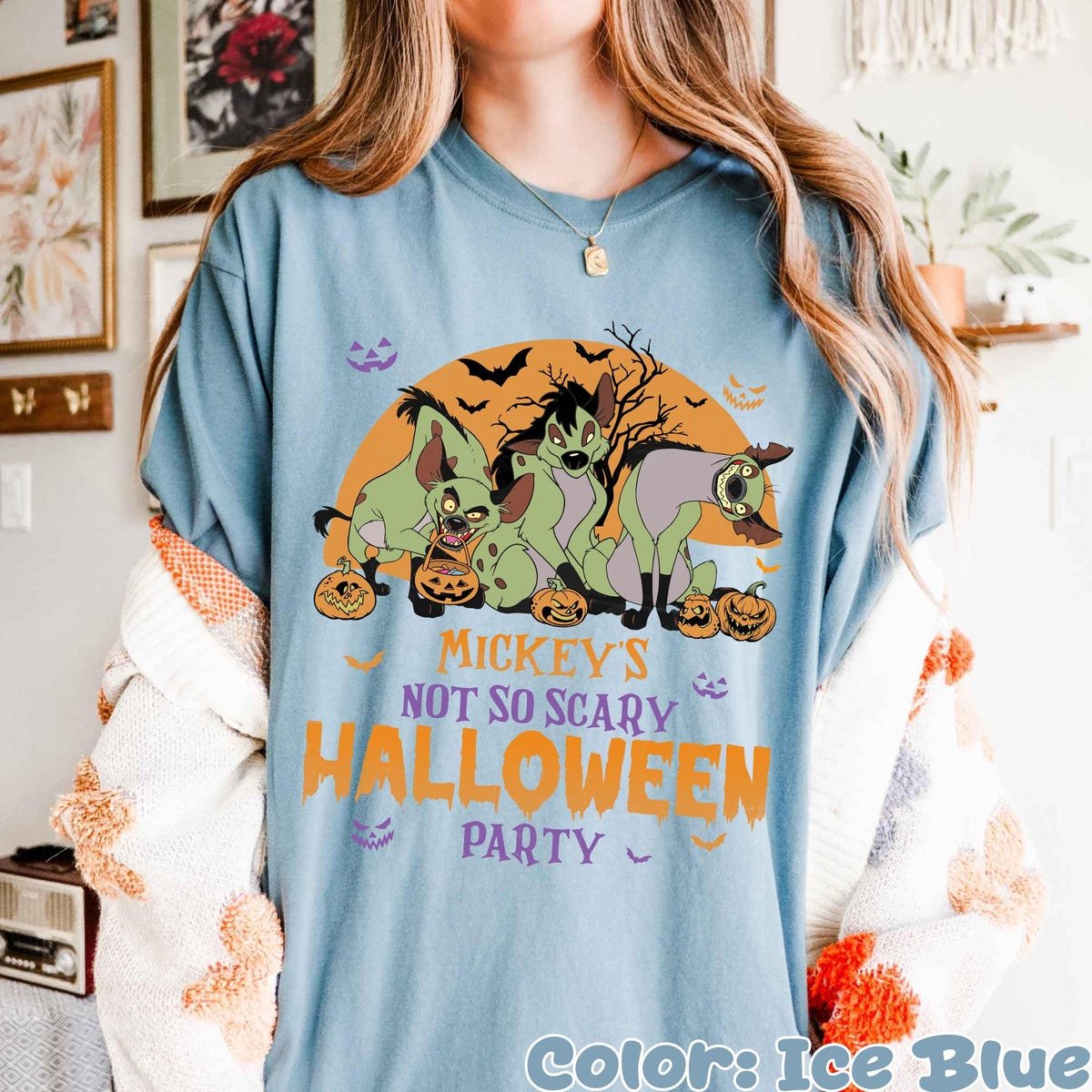 Disney Halloween Hyenas T-Shirt Lion King Villains Pumpkin Tee