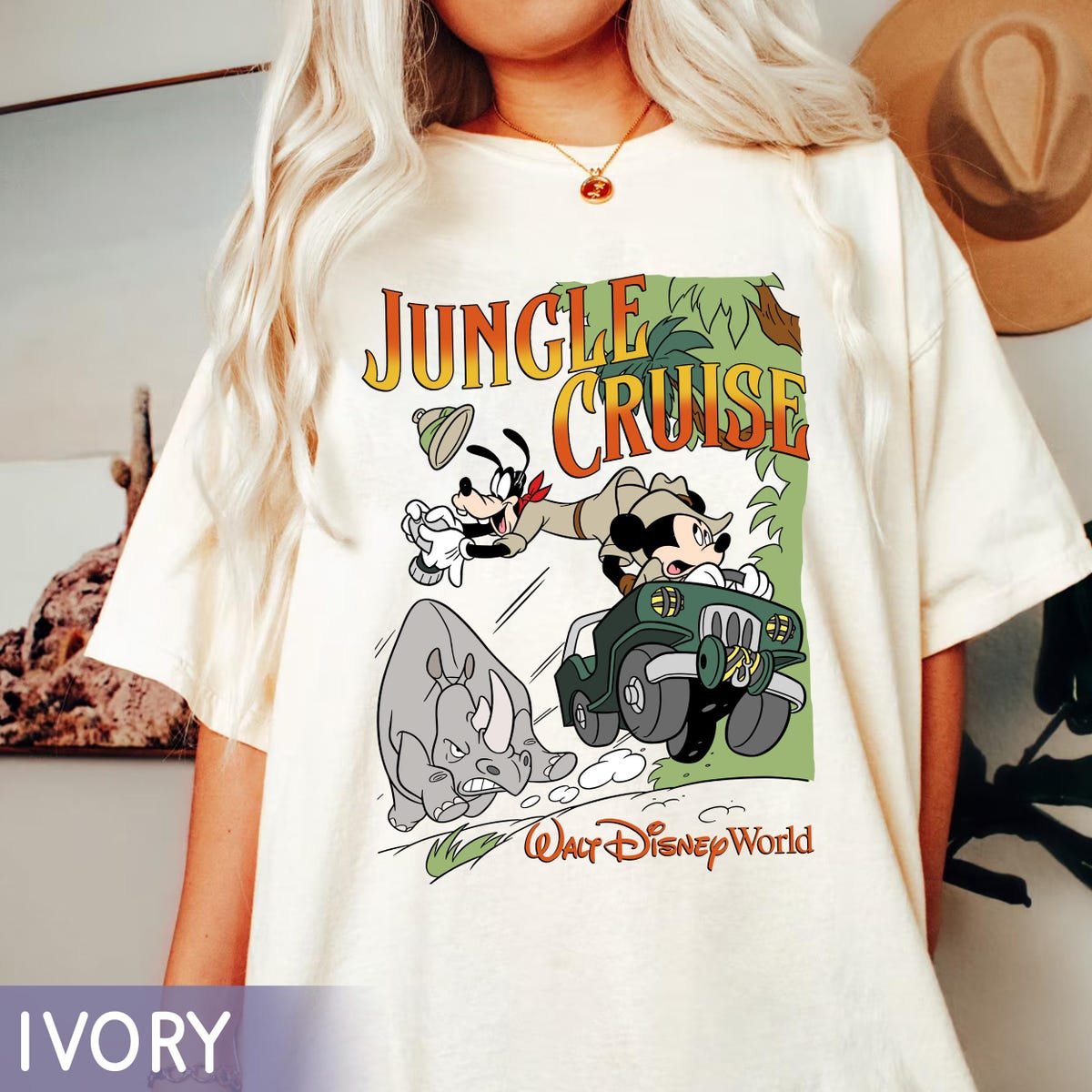 Disney Jungle Cruise Shirt Mickey Goofy Vintage Adventure Tee