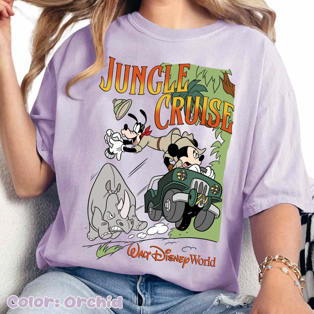 Disney Jungle Cruise Shirt Mickey Goofy Vintage Adventure Tee