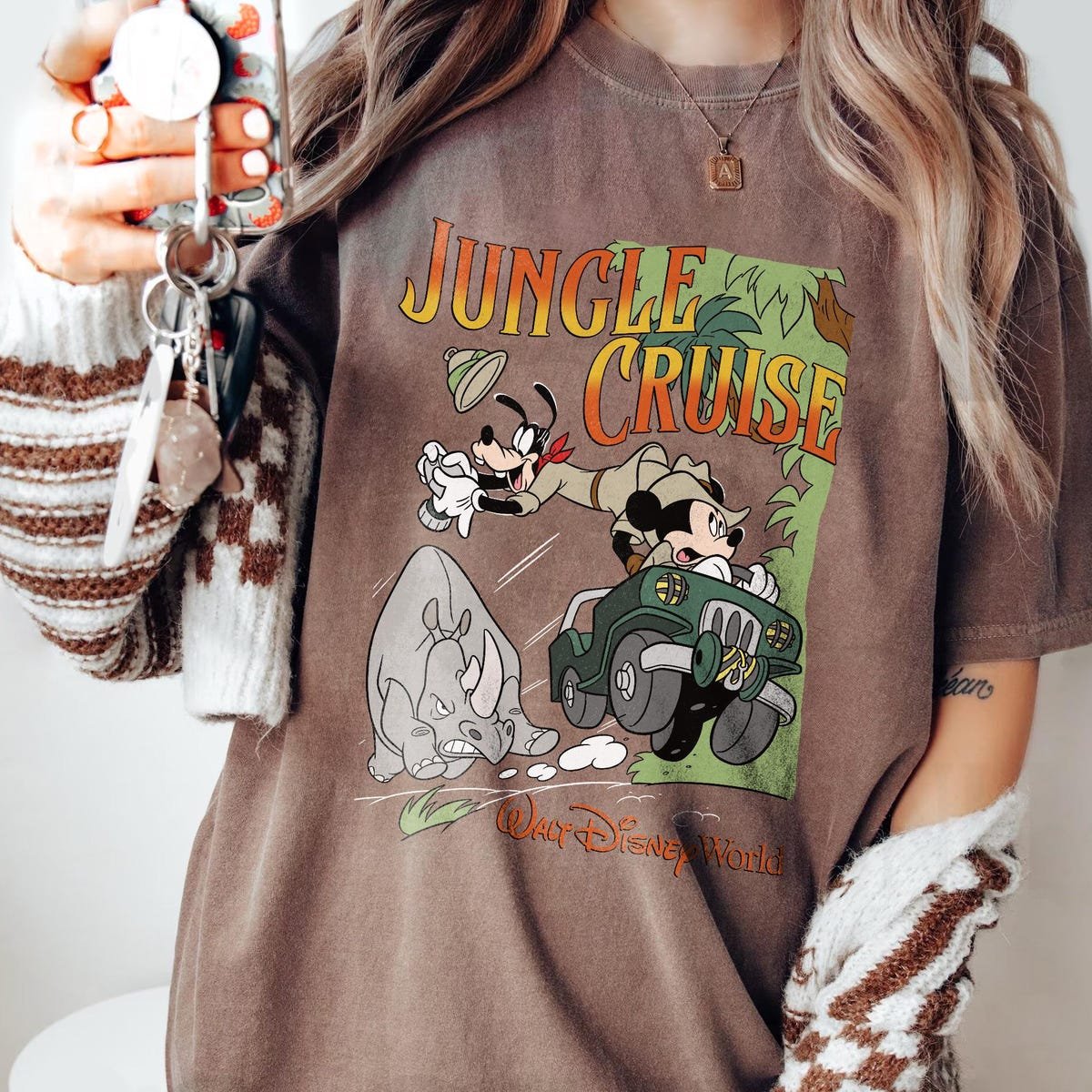 Disney Jungle Cruise Shirt Mickey Goofy Vintage Adventure Tee