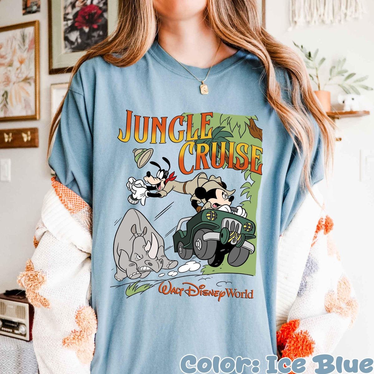 Disney Jungle Cruise Shirt Mickey Goofy Vintage Adventure Tee