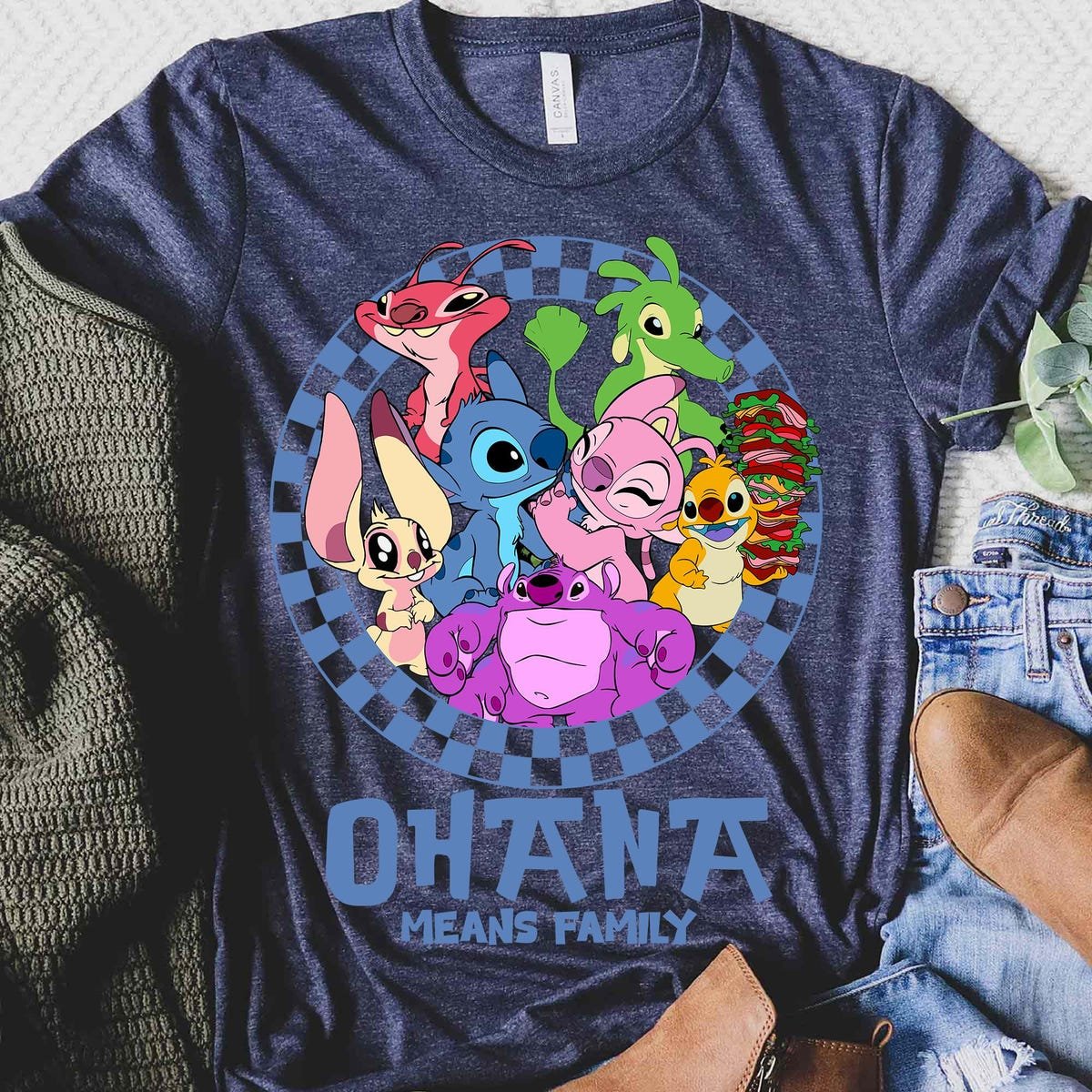 Disney Lilo And Stitch Family Shirt Group Tee Disneyland Outfits 2025