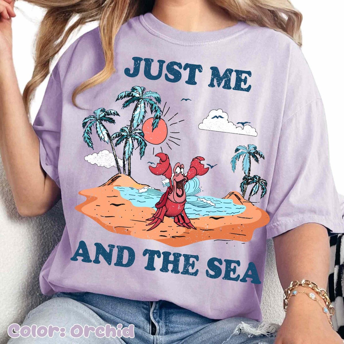 Disney Little Mermaid Shirt Ocean Vibes Summer Tee