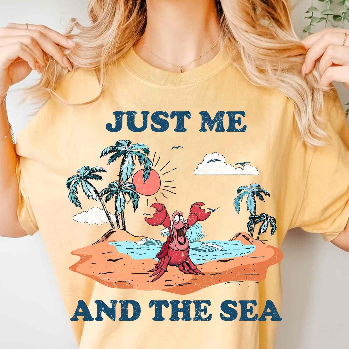 Disney Little Mermaid Shirt Ocean Vibes Summer Tee