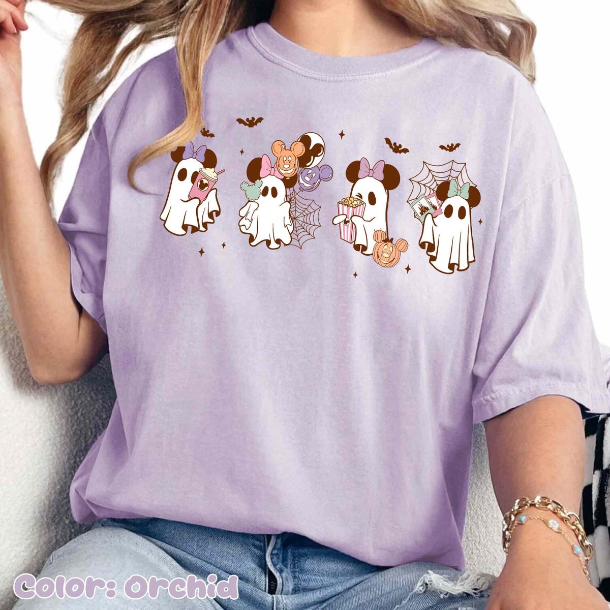 Disney Minnie Ghost Halloween Shirt for Spooky Season 2025