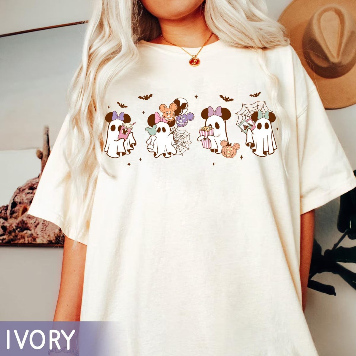Disney Minnie Ghost Halloween Shirt for Spooky Season 2025