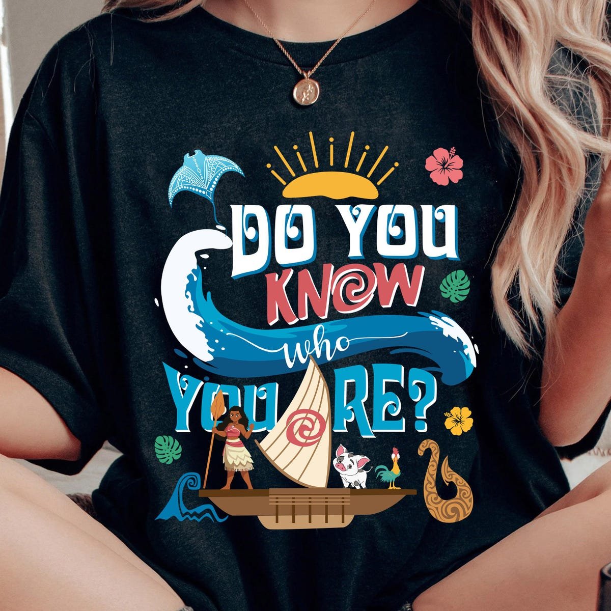Disney Moana Princess Shirt Heart of Te Fiti Tee Disneyland Outfit