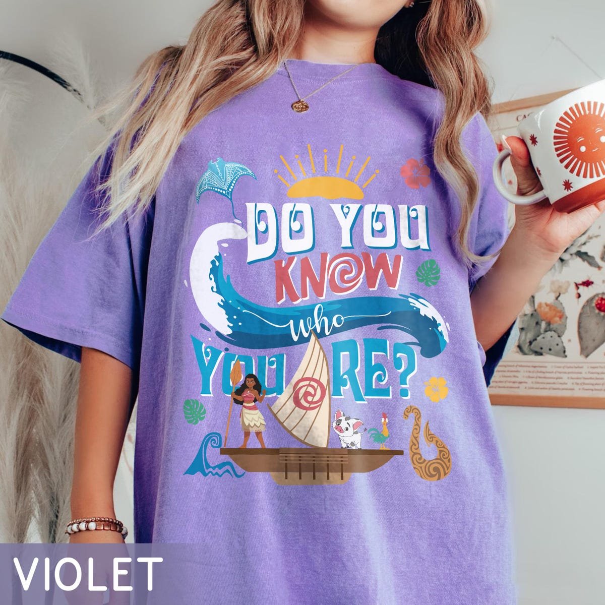 Disney Moana Princess Shirt Heart of Te Fiti Tee Disneyland Outfit