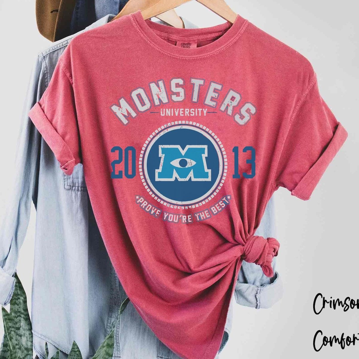 Disney Monsters Inc Sweatshirt Vintage Mike Sulley University Logo