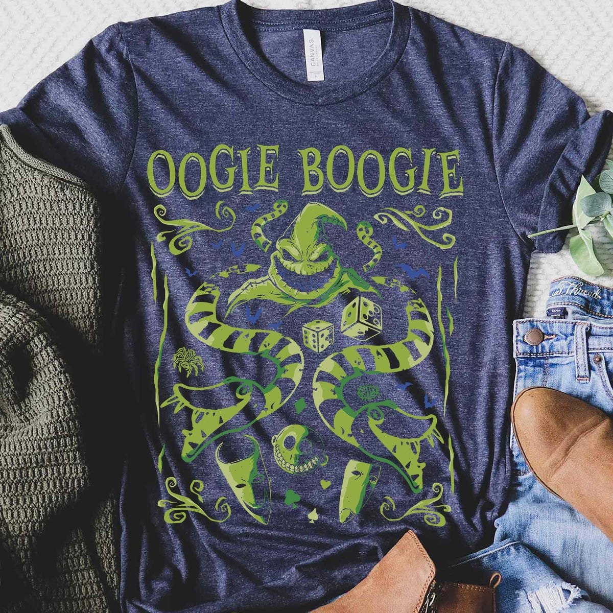 Disney Oogie Boogie Halloween Shirt Nightmare Before Christmas Tee