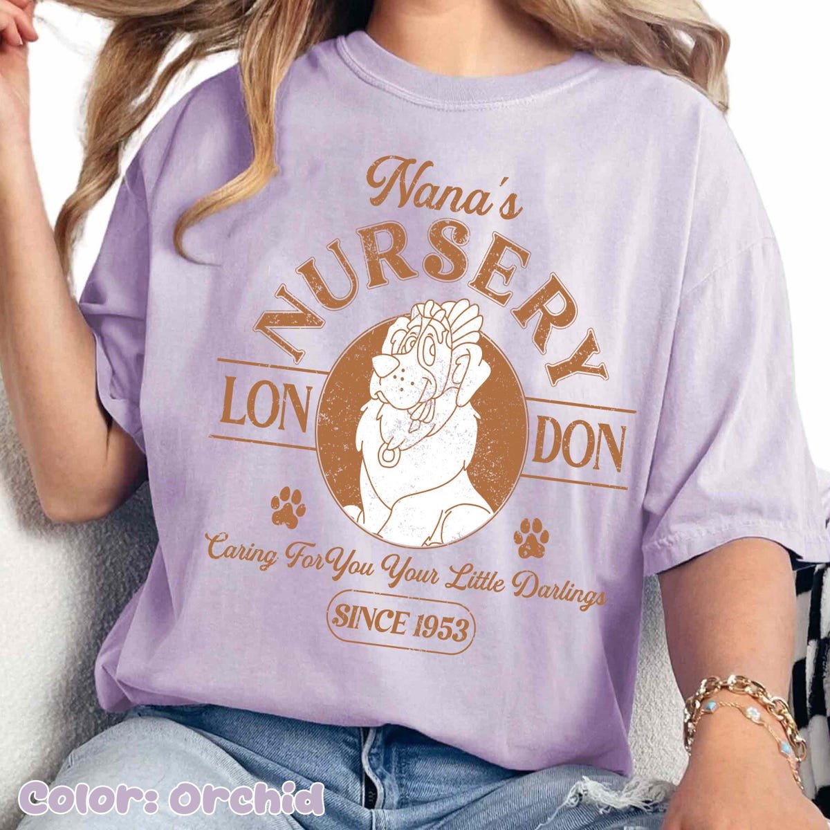Disney Peter Pan Nana Shirt Nursery Tee for Family Trips 2025