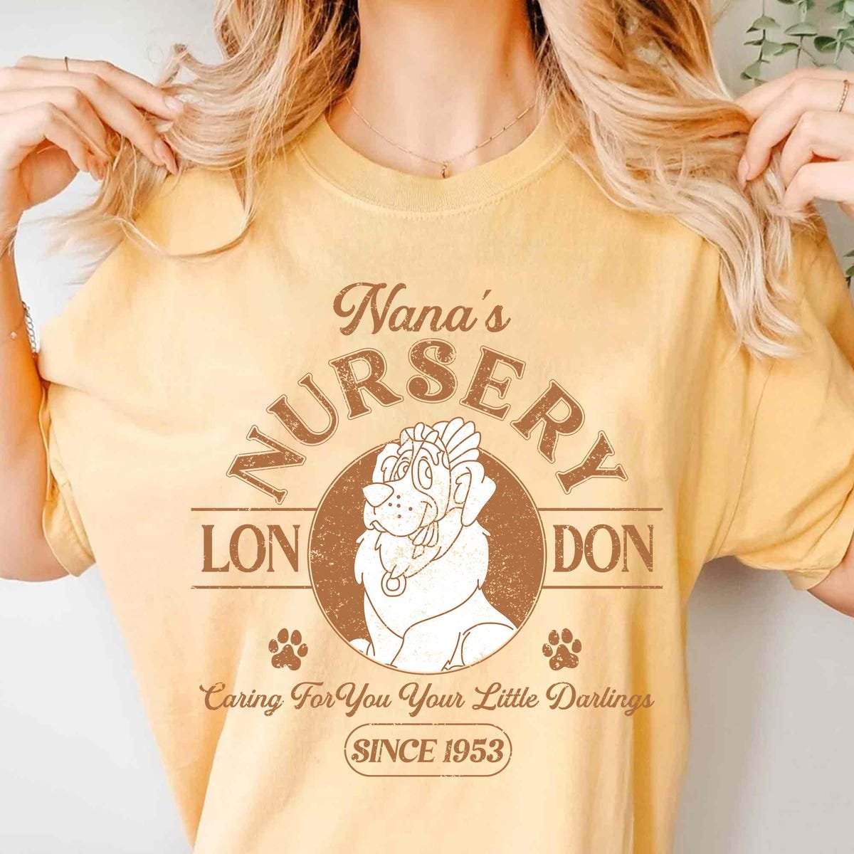 Disney Peter Pan Nana Shirt Nursery Tee for Family Trips 2025