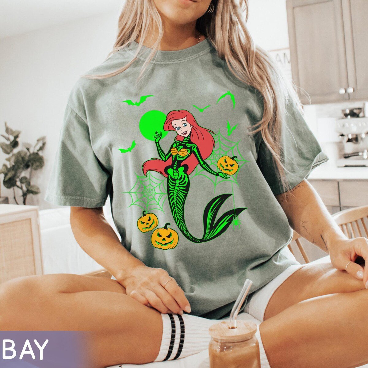 Disney Princess Skeleton Halloween Shirt Mickey's Not So Scary Party
