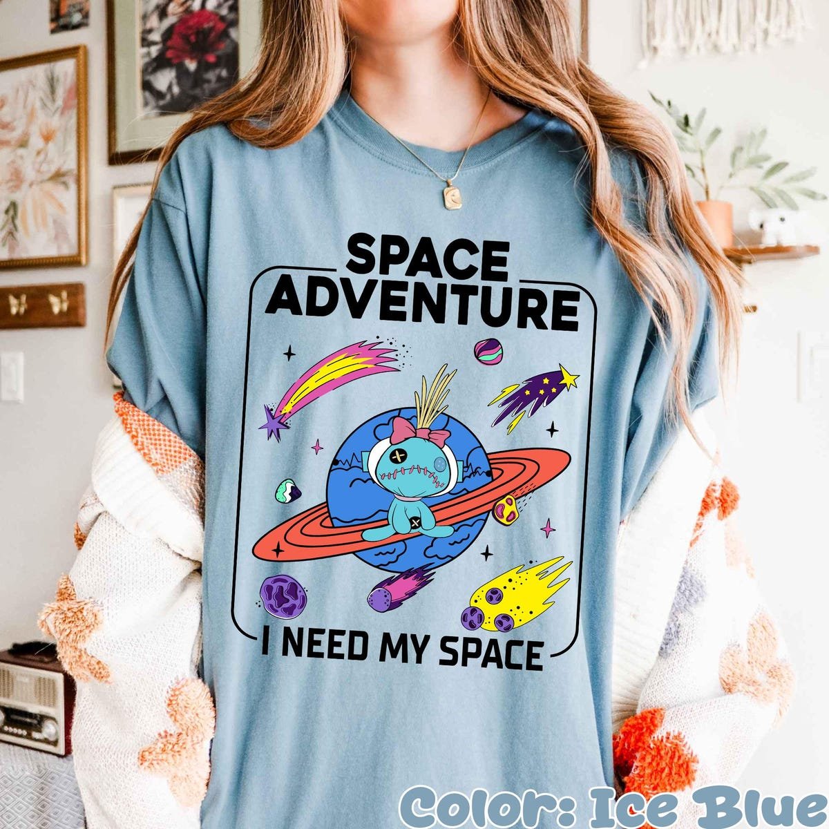 Disney Stitch Space Adventure Shirt Cute Galaxy Tee for Family Trips