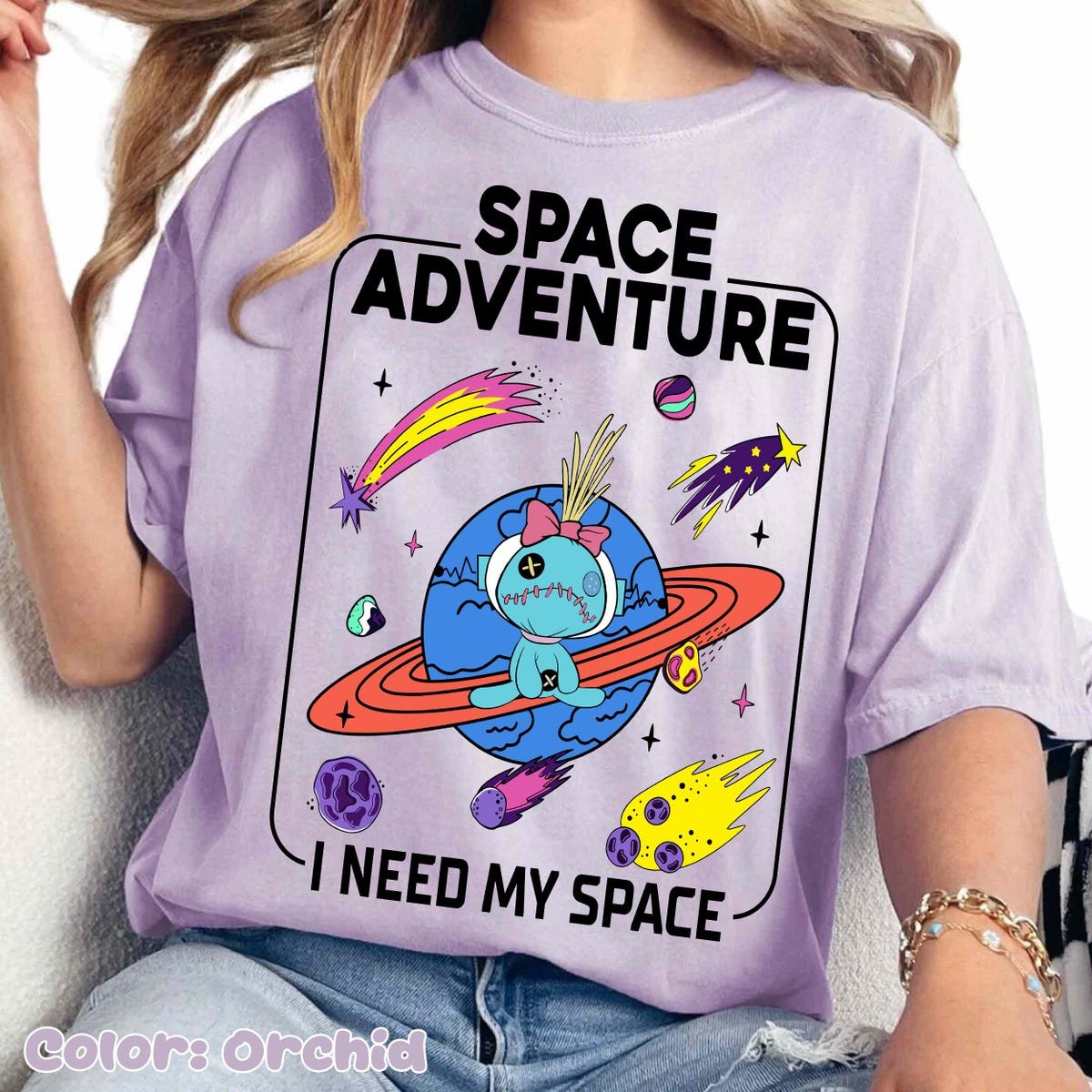 Disney Stitch Space Adventure Shirt Cute Galaxy Tee for Family Trips