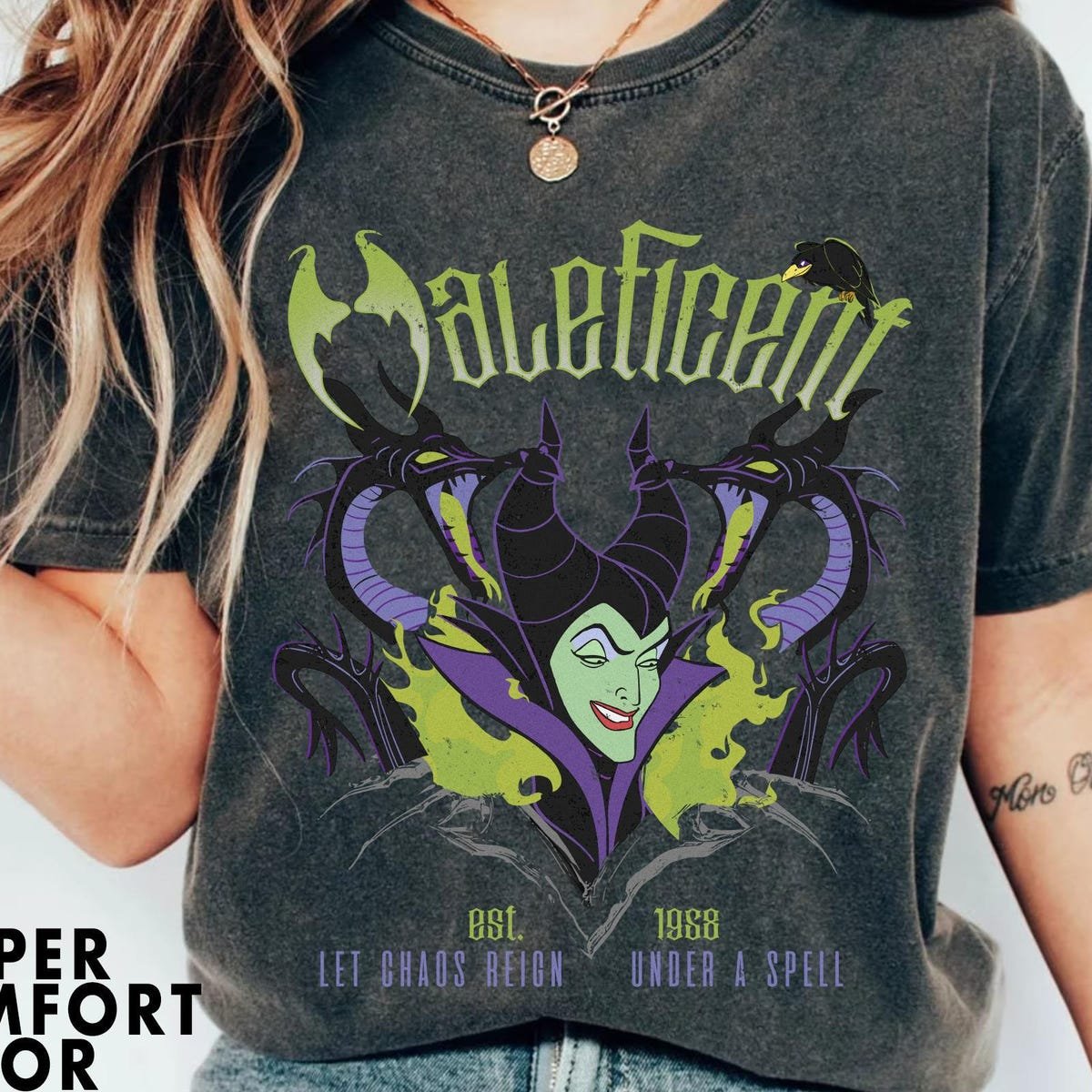 Disney Villains Maleficent Shirt Sleeping Beauty Portrait Tee