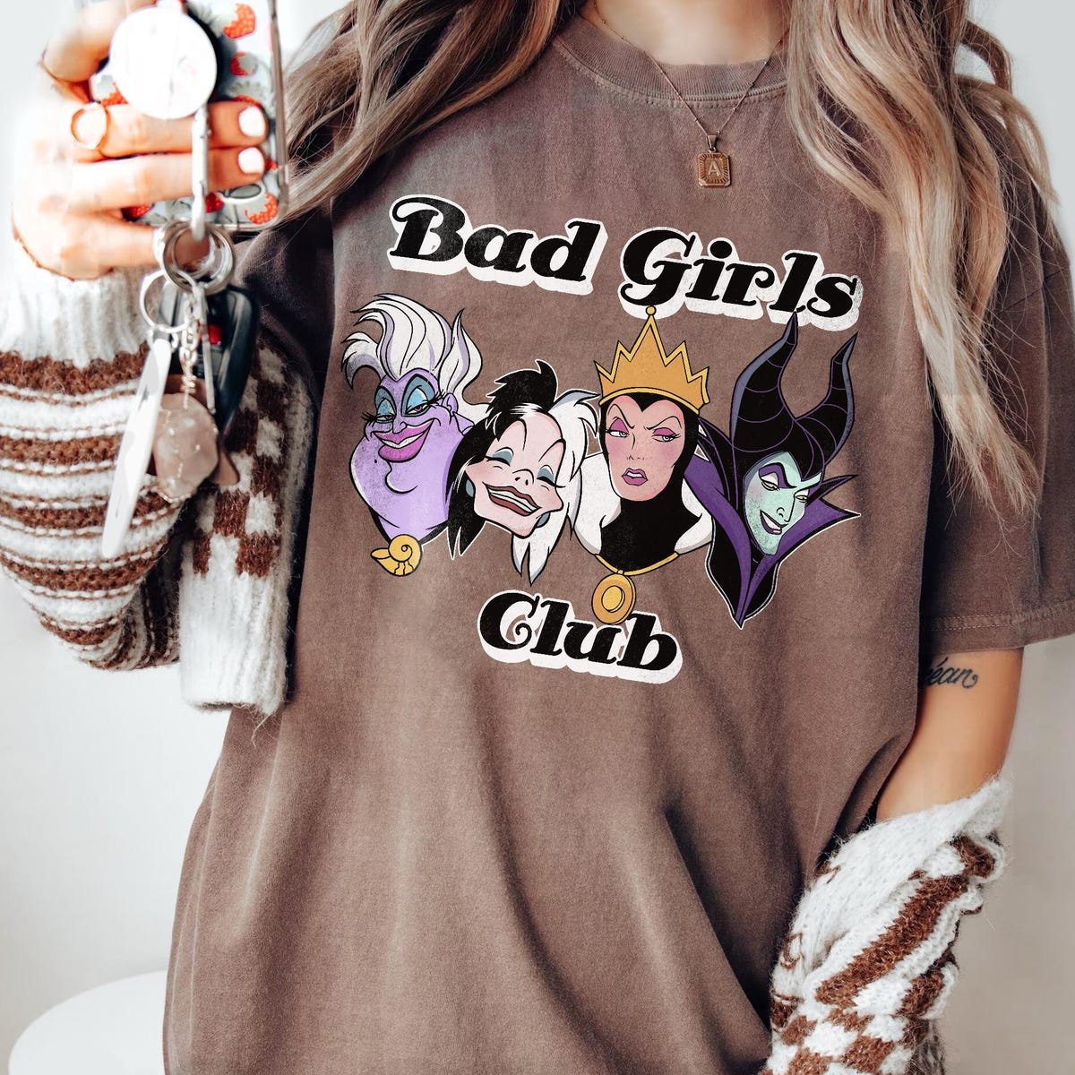 Disney Villains Shirt Y2K Pastel Ursula Cruella Maleficent Tee