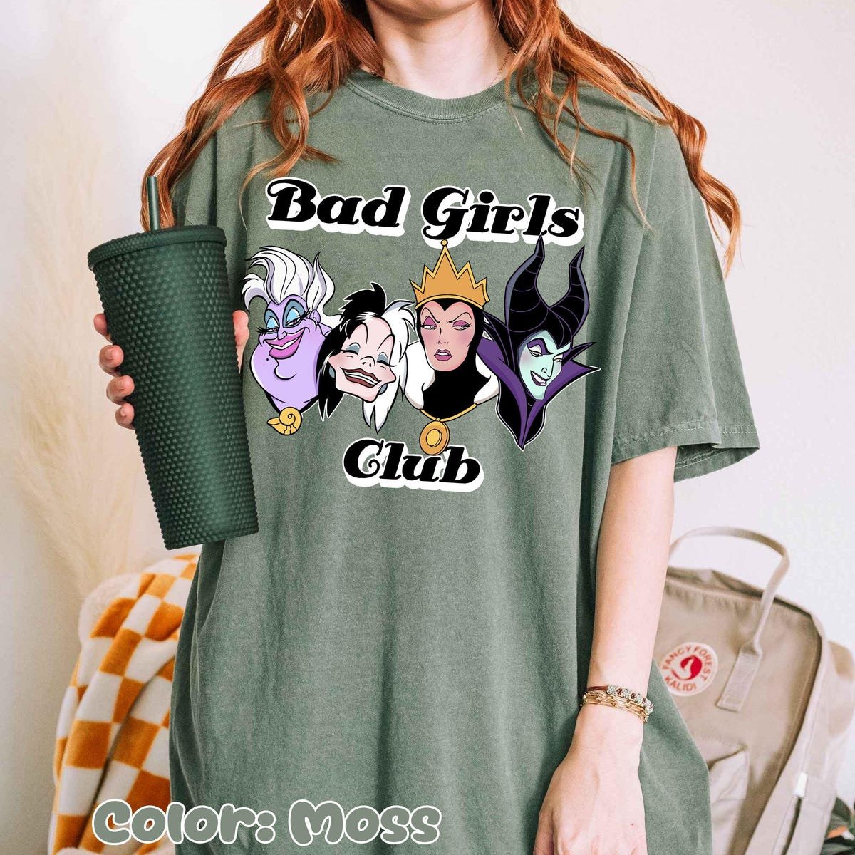 Disney Villains Shirt Y2K Pastel Ursula Cruella Maleficent Tee