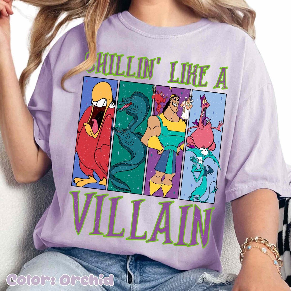Disney Villains Sidekicks Shirt Kronk Iago Pain Panic Flotsam Tee