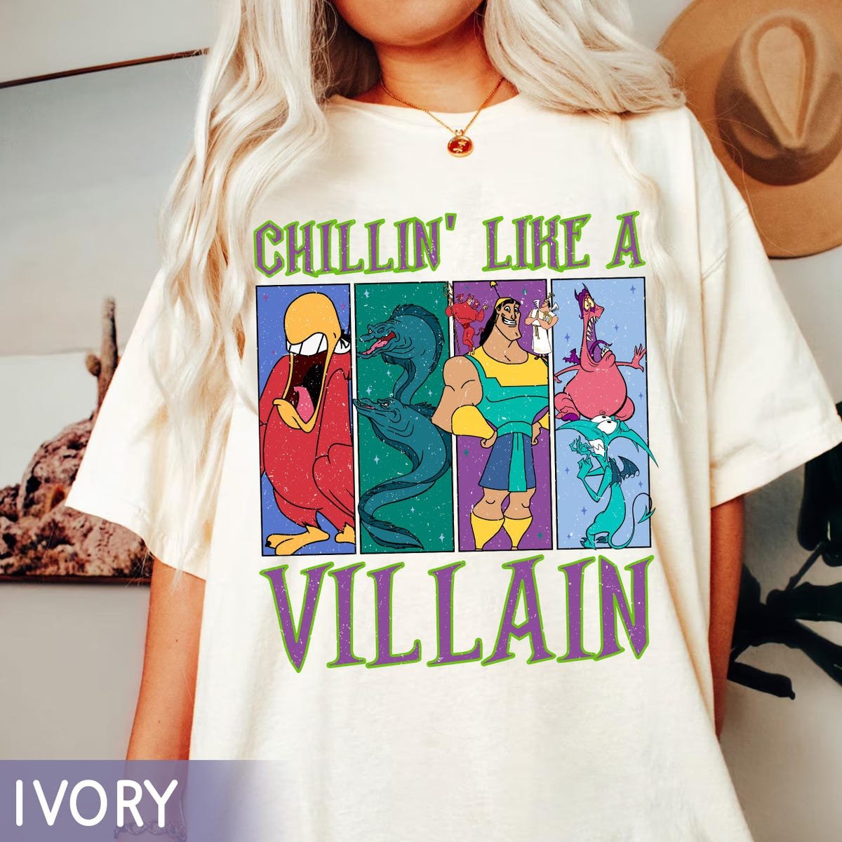 Disney Villains Sidekicks Shirt Kronk Iago Pain Panic Flotsam Tee
