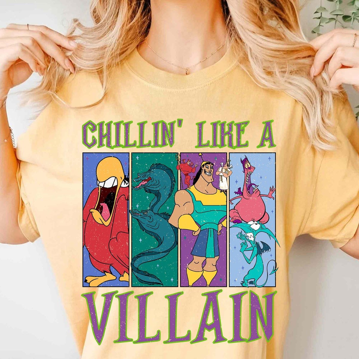 Disney Villains Sidekicks Shirt Kronk Iago Pain Panic Flotsam Tee