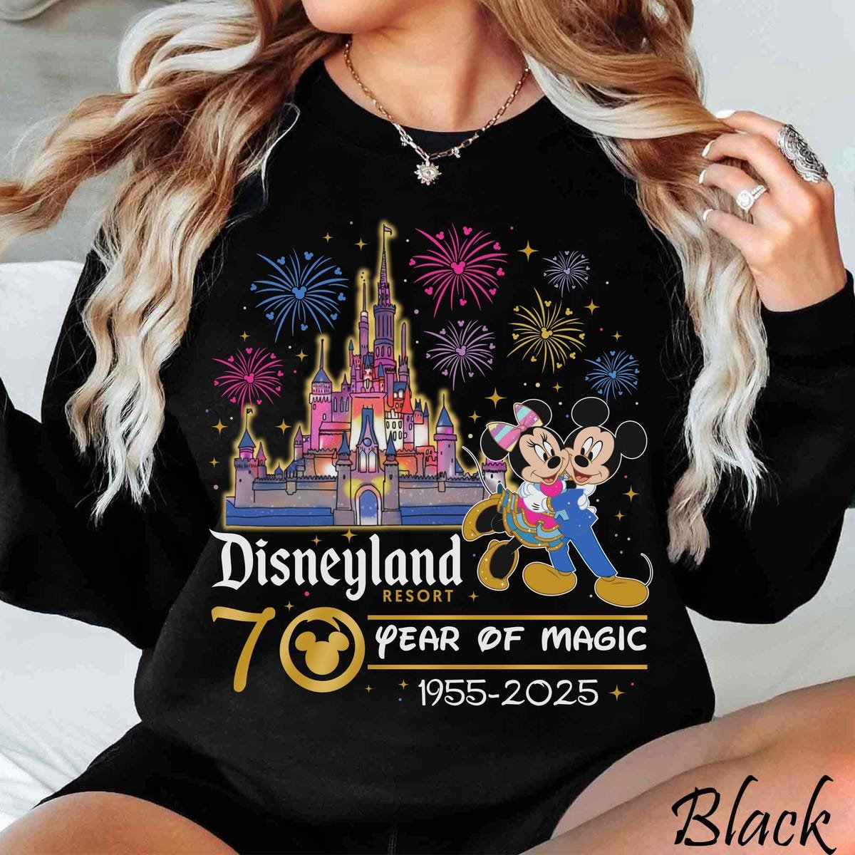 Disneyland 70th Anniversary Shirt Mickey Friends Family Vacation 2025