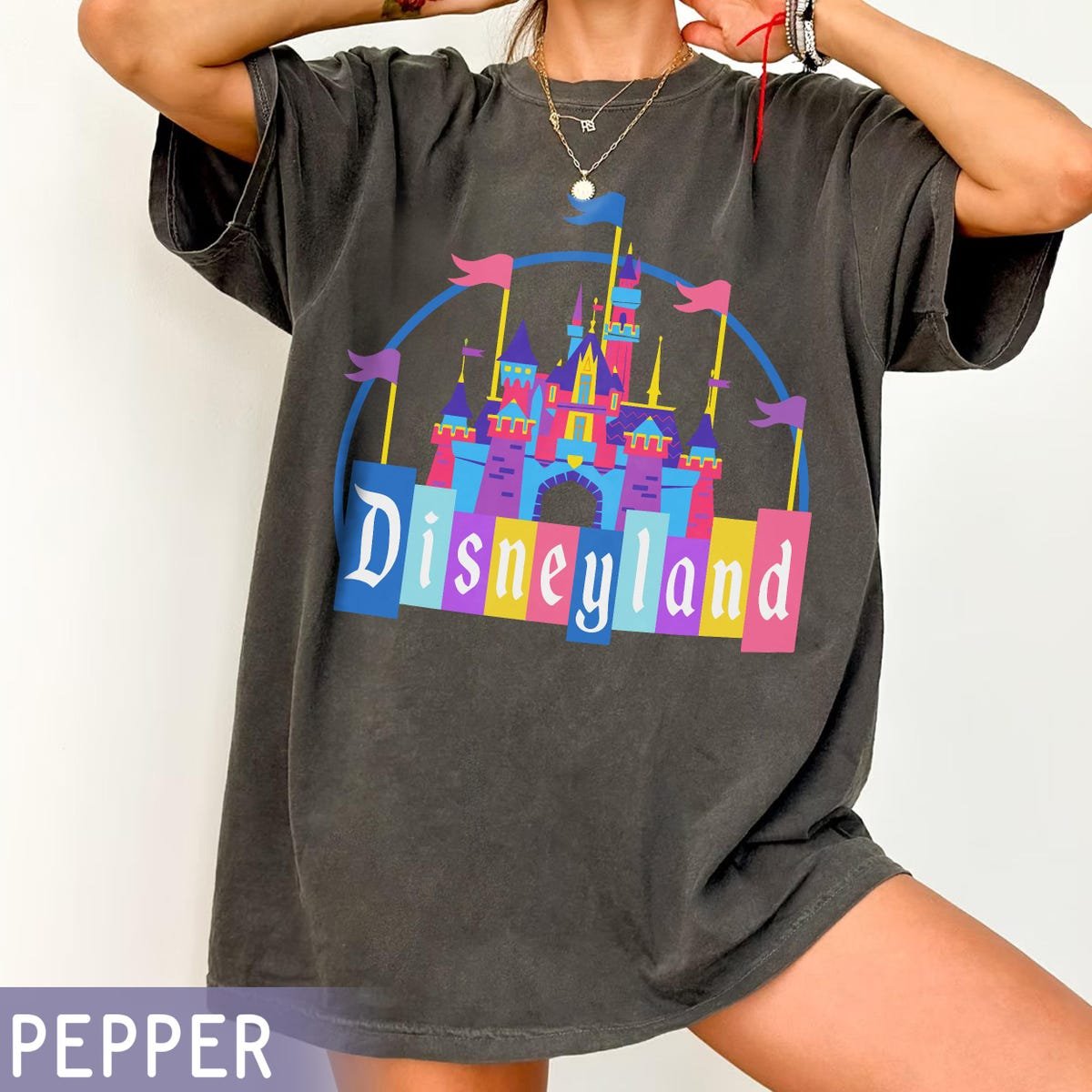 Disneyland Castle Shirt Retro Graphic Vintage Tee 1955-2025 Family Trip