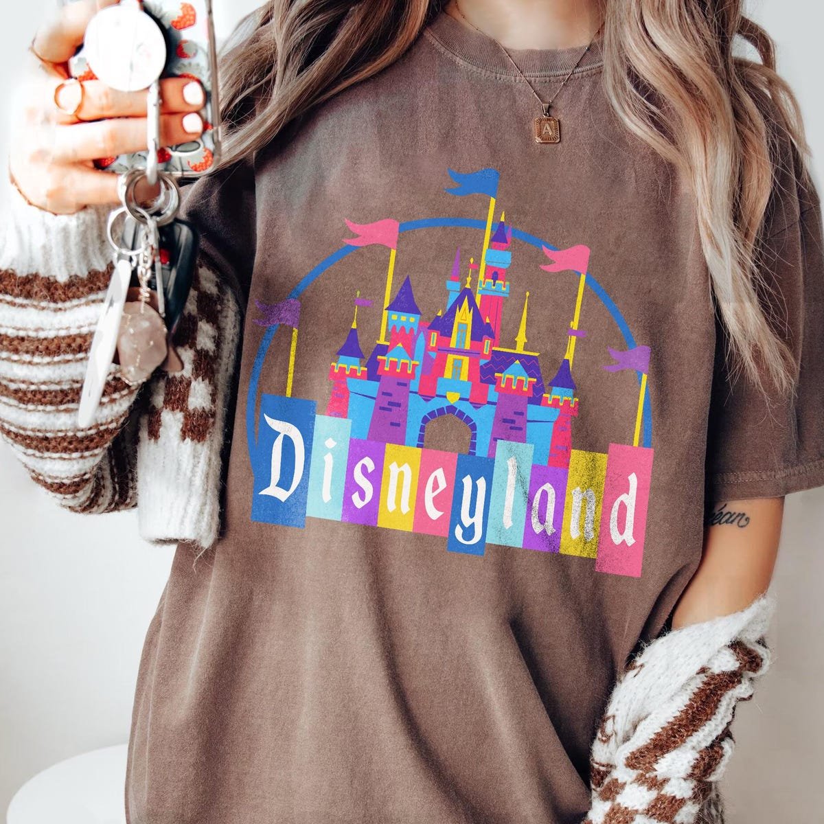 Disneyland Castle Shirt Retro Graphic Vintage Tee 1955-2025 Family Trip