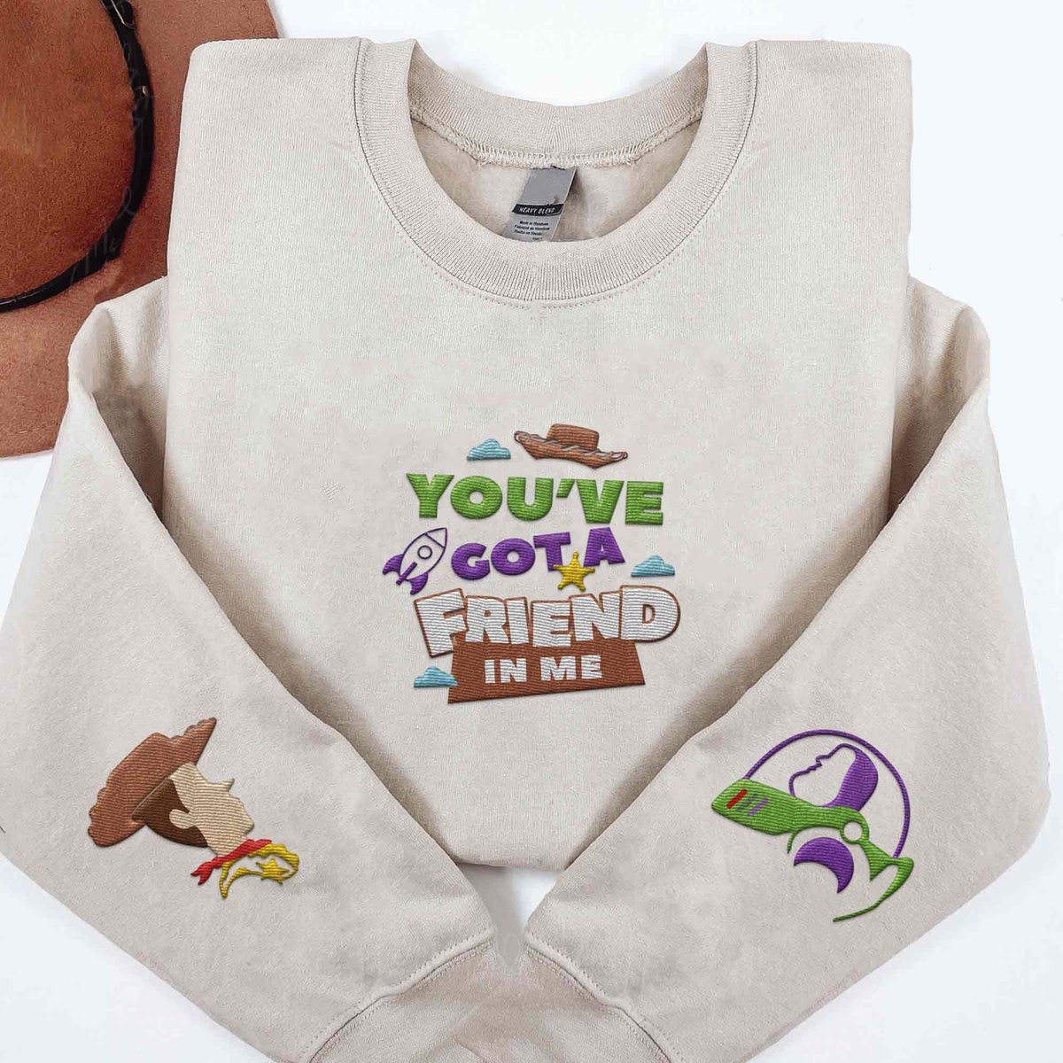Embroidered Toy Story Sweatshirt Buzz Lightyear Woody Disney Trip Shirt