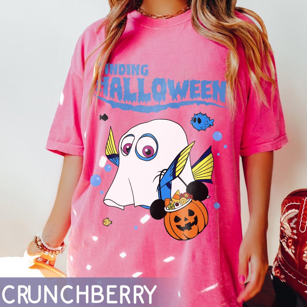 Finding Dory Halloween Shirt Boo Ghost Mickey Pumpkin Tee