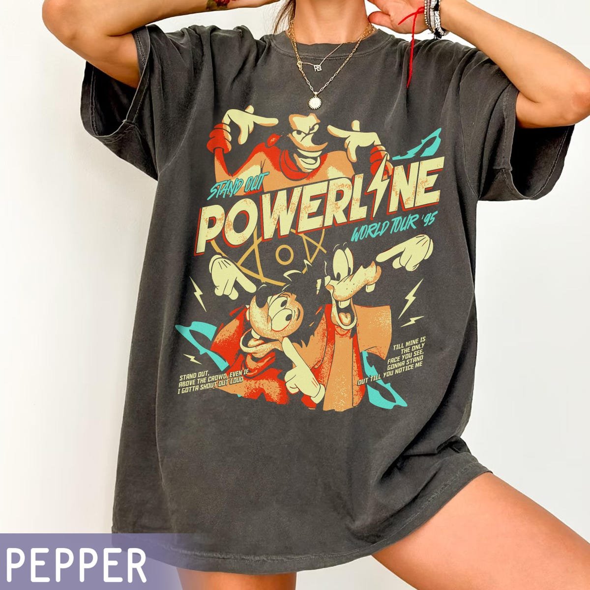 Goofy Movie Powerline Tour Shirt Retro Disney Concert Tee 2025