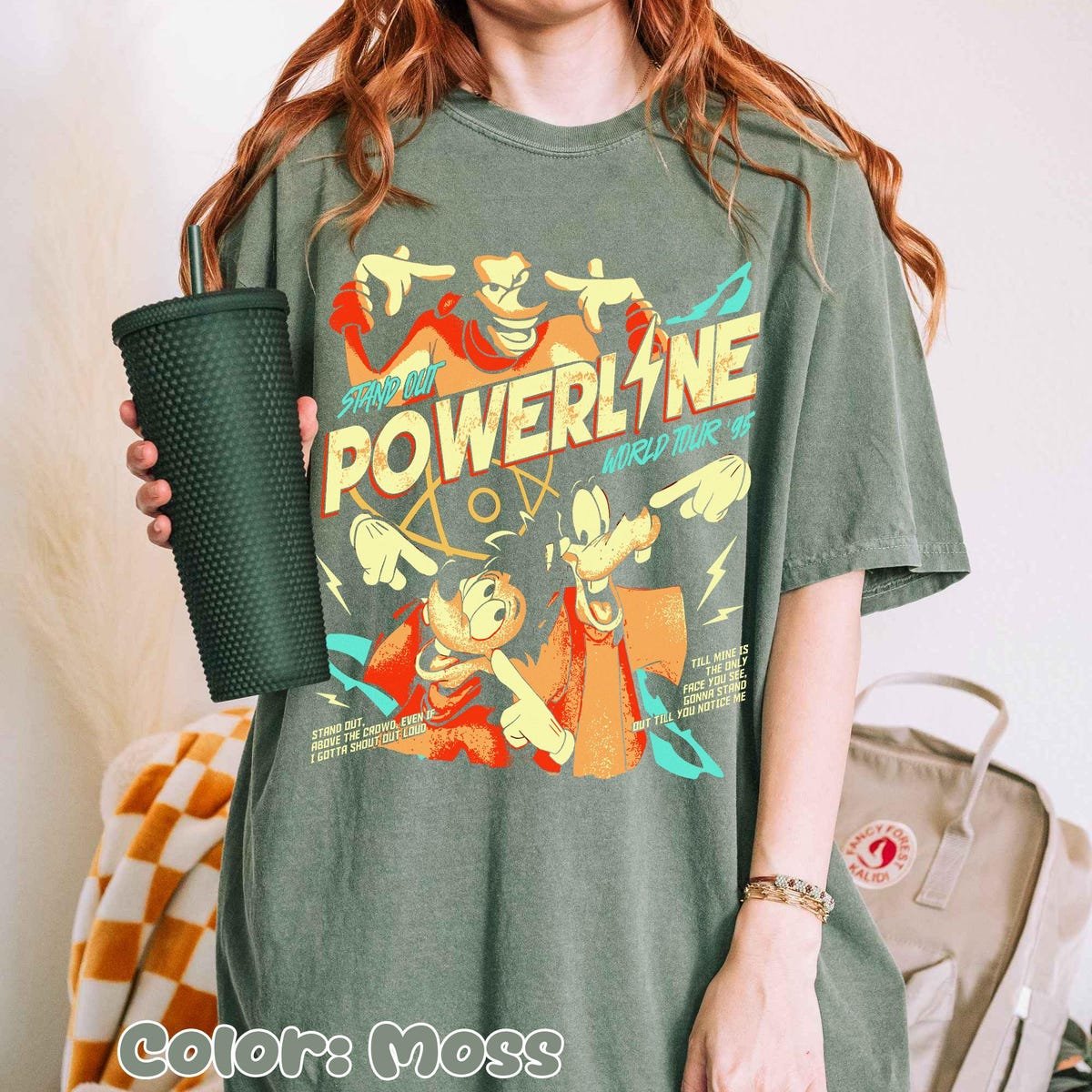 Goofy Movie Powerline Tour Shirt Retro Disney Concert Tee 2025