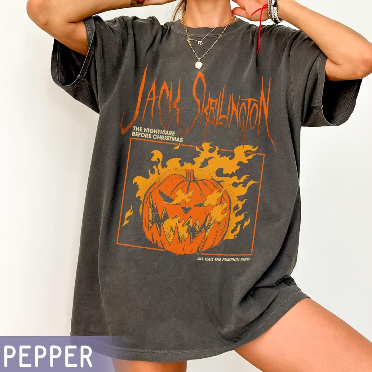 Jack Skellington Pumpkin Shirt - Nightmare Before Christmas Halloween Tee