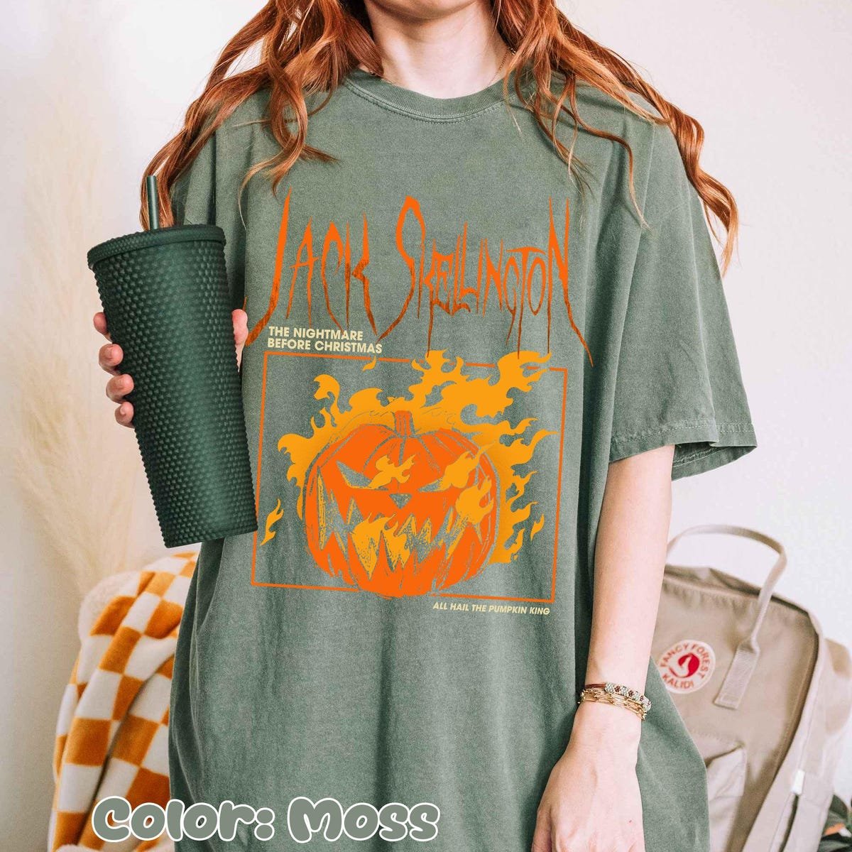 Jack Skellington Pumpkin Shirt - Nightmare Before Christmas Halloween Tee
