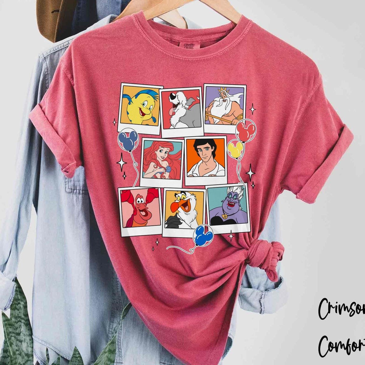 Little Mermaid Disney Shirt Ariel Flounder Vintage Design