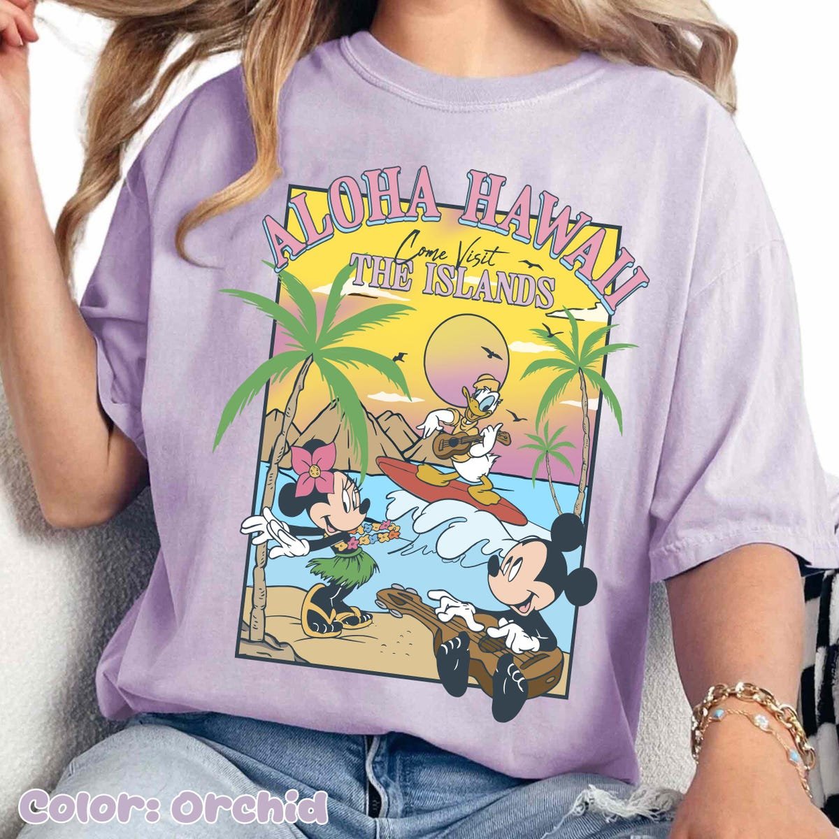Mickey And Friends Hawaii Shirt Vintage Tee Disneyland 2025