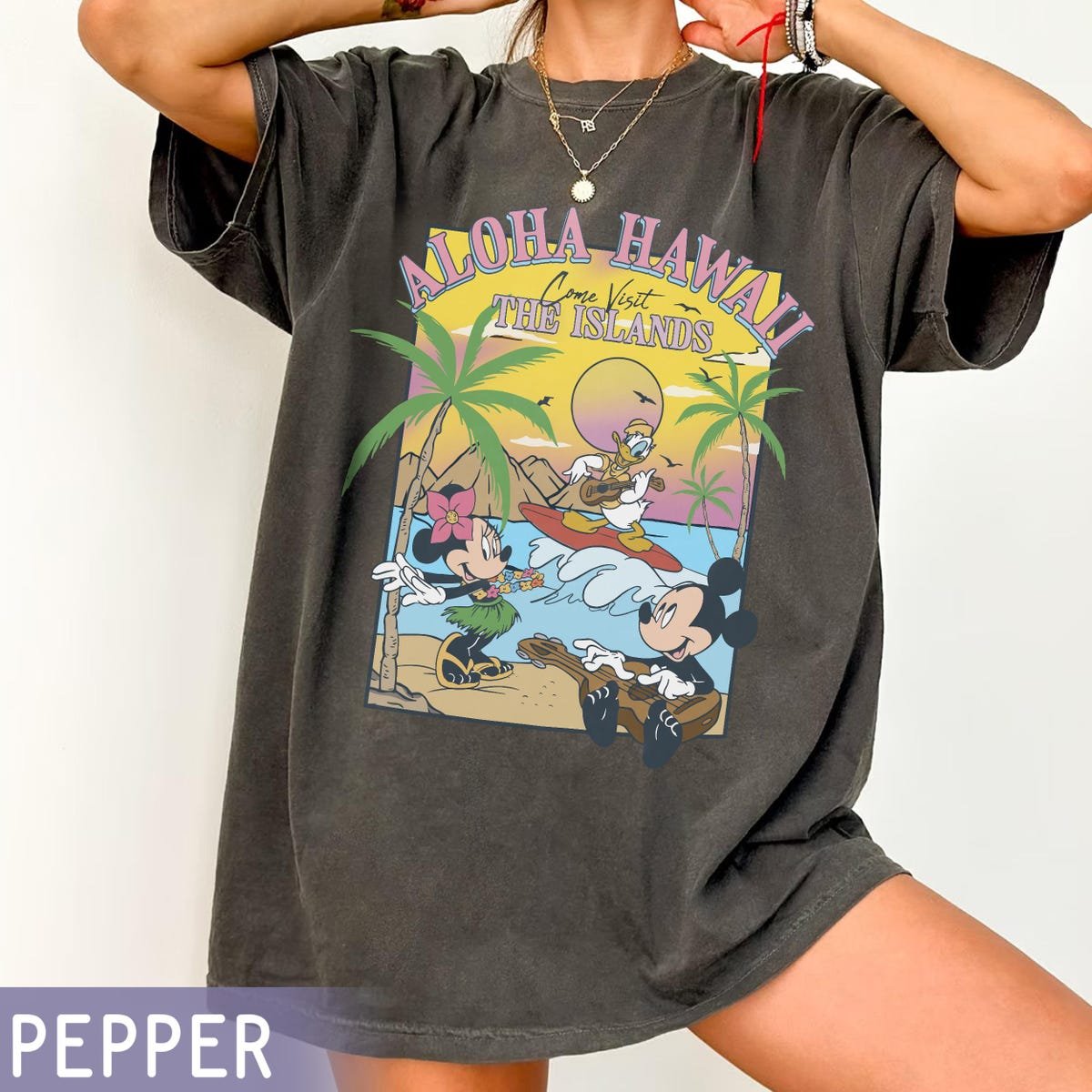 Mickey And Friends Hawaii Shirt Vintage Tee Disneyland 2025