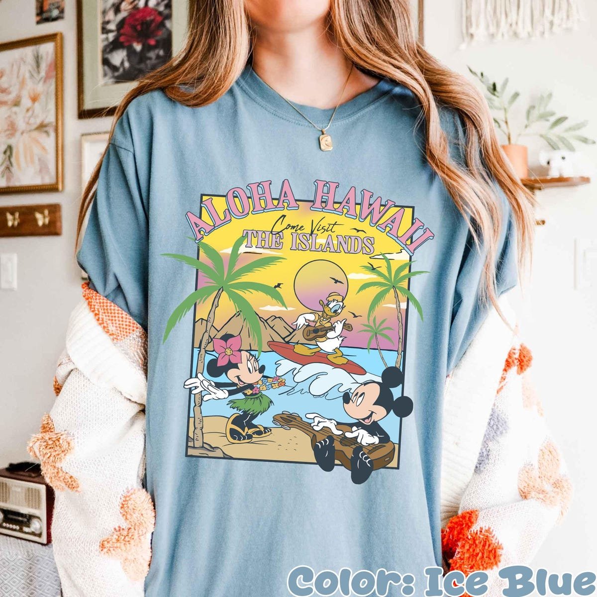 Mickey And Friends Hawaii Shirt Vintage Tee Disneyland 2025