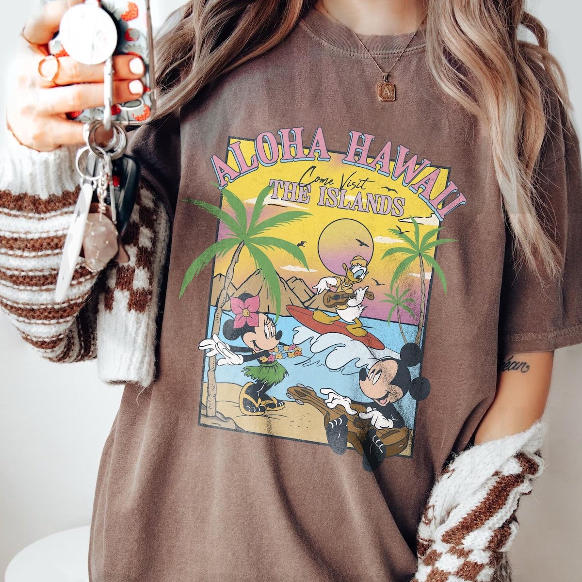 Mickey And Friends Hawaii Shirt Vintage Tee Disneyland 2025